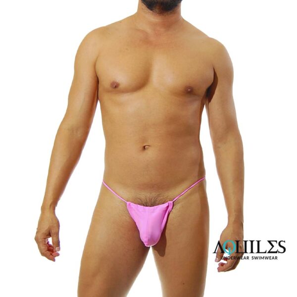 TANGA DE HILO DENTAL, COLOR ROSA