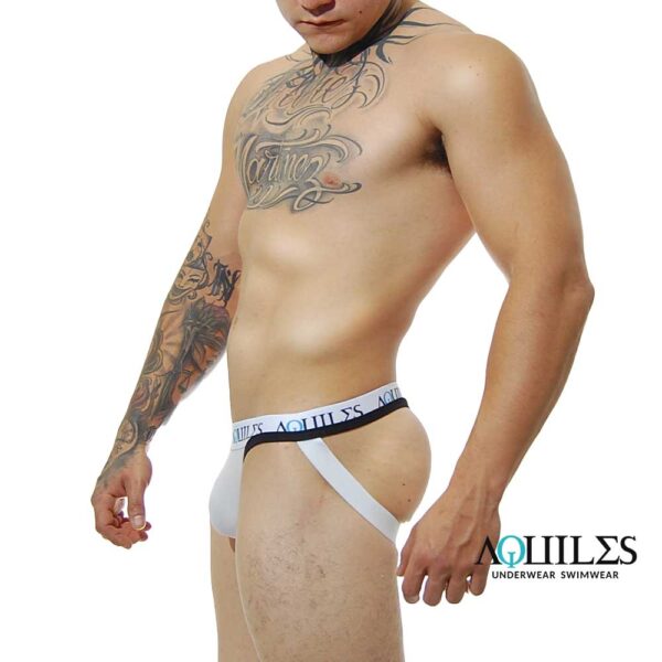 TANGA CON SUSPENPENSORIO BLANCA - Imagen 4